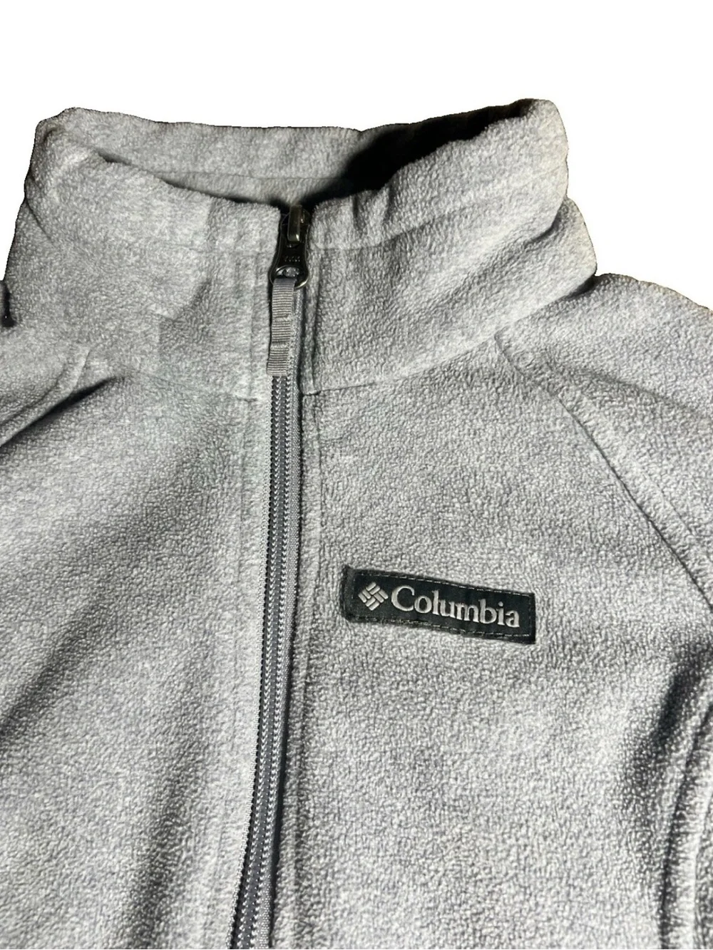 Columbia Kid’s Unisex Fleece Zip Up Sweater Size XS Gray